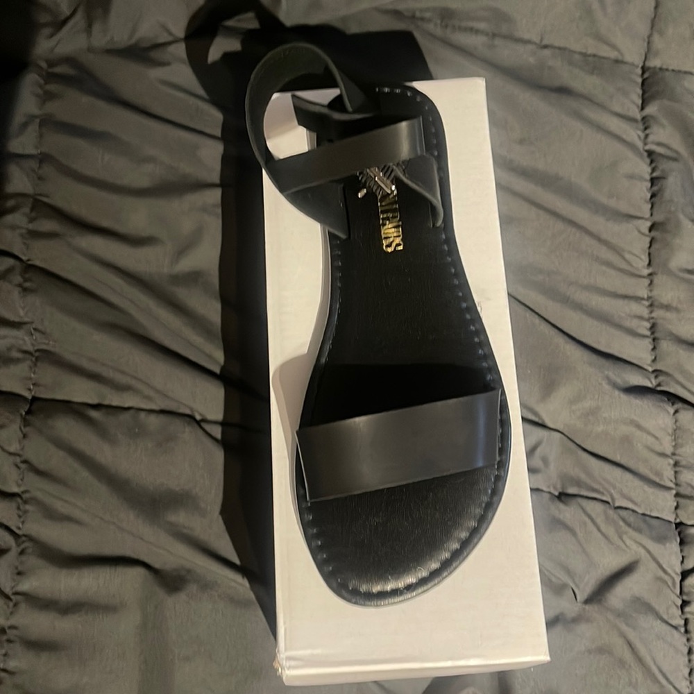 Black Strap Sandals
